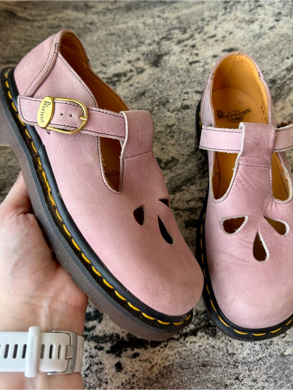 Rare Vintage Dr. Martens 8062 Teardrop T-Strap Made in England UK 4/US 6 VGUC